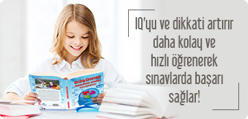 IQ'yu ve dikkati artırır daha kolay ve hızlı öğrenerek sınavlarda başarı sağlar